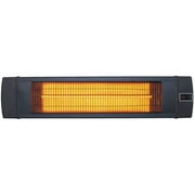 Hanover 34.6-In. Wide Electric Carbon Infrared Heat Lamp with Remote Control, Black