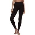 thumbnail image 2 of Felina Velvety Super Soft High-Waisted Legging 2-Pack Yoga Pants Workout Clothes for Women Medium Black Twilight Mauve, 2 of 7