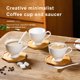 thumbnail image 4 of Toystoory Tazas de café Retro, taza de estilo Simple, taza de leche creativa multiusos, de portátil para el hogar, amplia aplicación Juegos de servir café y té Toystoory HA080716-00, 4 of 6