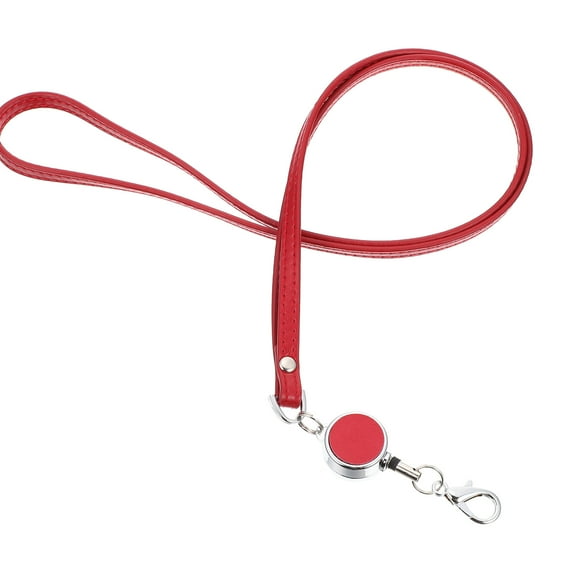 unbranded Telescopic Cards Lanyards School Cellphone Badge Reel Work Red