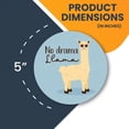 thumbnail image 6 of Magnet Me Up No Drama Llama Drama Free Zone Funny Cute Magnet Decal, 5 Inch, Heavy Duty Automotive Magnet For Car Truck SUV Or Any Other Magnetic Surface, 6 of 7