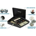 thumbnail image 2 of CARL Bill Tray Steel Security Cash Box - Steel - Black - 4" Height x 9" Width, 2 of 3