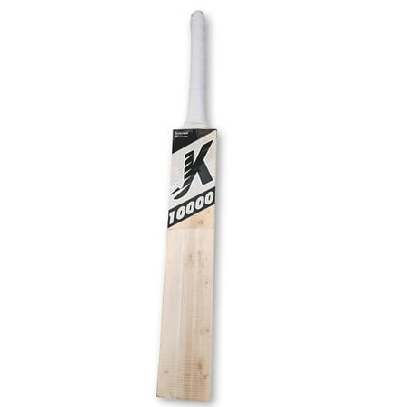 Grosshh JK 10000 Scorer Classic Original Kashmir Willow Cricket Bat Full Size , For Leather Ball | White