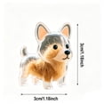 thumbnail image 2 of Orangide Pet Hair Keychain Dog Memorial Keepsake Clear Puppy Shaped Capsule Container for Fur Storage Pendant Gift for Dog Lovers, 2 of 9
