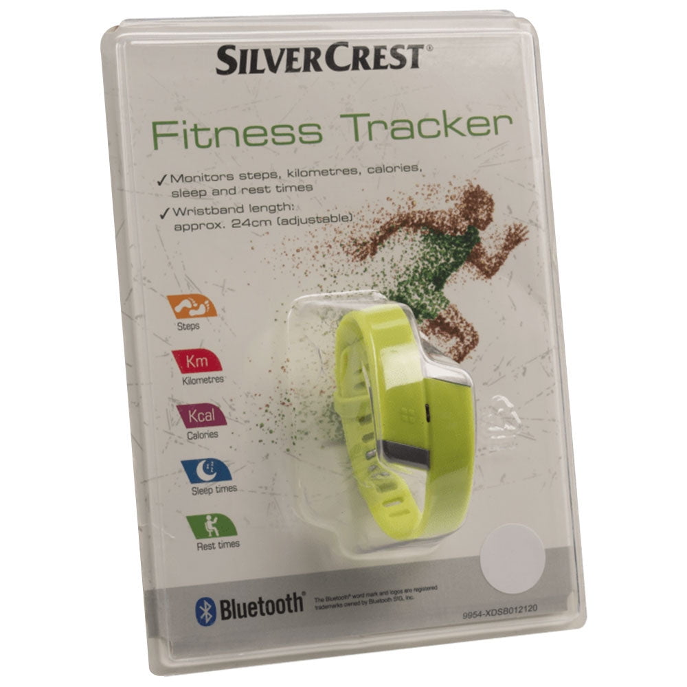 Silver Crest Fitness Tracker, Monitors steps, Kilometers, Calories, sleep  and rest times