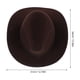 thumbnail image 2 of Hytrove Sombrero Vaquero Unisex Café De Fieltro Para Viajes Fiestas Y Uso Diario Con Protección Solar, 2 of 8