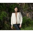 thumbnail image 6 of Irish Cardigan Sweater for Women Soft Merino Wool Blend Cable Knit Boyfriend Large Coat, 6 of 6