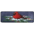 thumbnail image 5 of Dreamtimes Cute Red Bird Christmas Hallway Runner Rug 2'x6' Kitchen Rug with Rubber Backing Xmas Tree Snow Non Slip Entryway Rug Runner Washable Soft Area Rug for Hallway Bedroom Kitchen Decor, 5 of 6