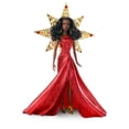 thumbnail image 1 of Muñeca Barbie para Navidad de 2018 con vestido rojo metalizado para niños mayores de 6 años, 1 of 8