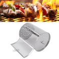 thumbnail image 4 of Panier de Grillade Roulant Cage de Gril en Acier Inoxydable Ronde Maille BBQ pour Légumes Camping, 4 of 7