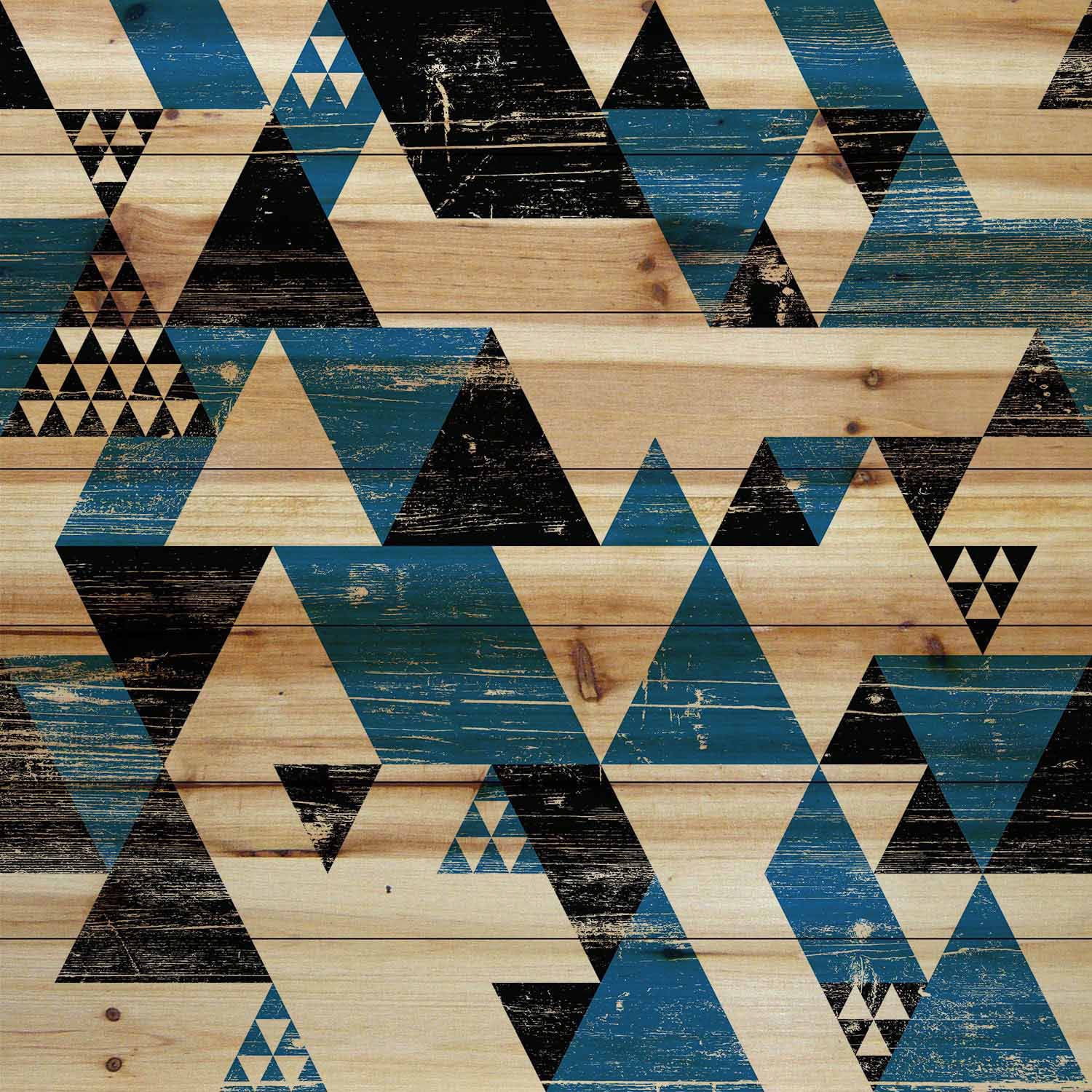 Marmont Hill - "Disjointed" Painting Print on Natural Pine Wood