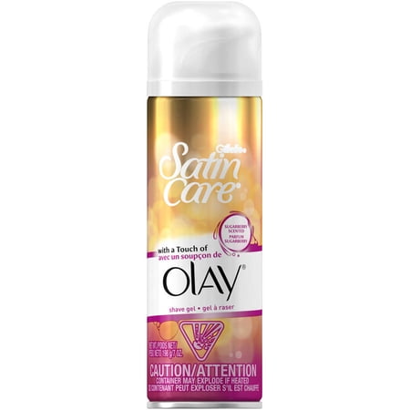 Gillette Satin Care with a Touch of Olay Sugarberry Scented Shave Gel, 7 oz