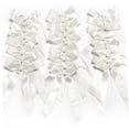 thumbnail image 3 of ELAYARD 25pcs Ribbon Bowknots for Wedding Decorations in White for Party Rooms, 3 of 5