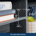 thumbnail image 2 of Pemberly Row Contemporary Full/Queen Headboard in a Denim Oak, 2 of 11