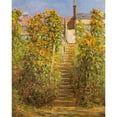 thumbnail image 2 of Monet, Claude 15x18 Black Modern Framed Museum Art Print Titled - The Steps at Vetheuil 1881, 2 of 4
