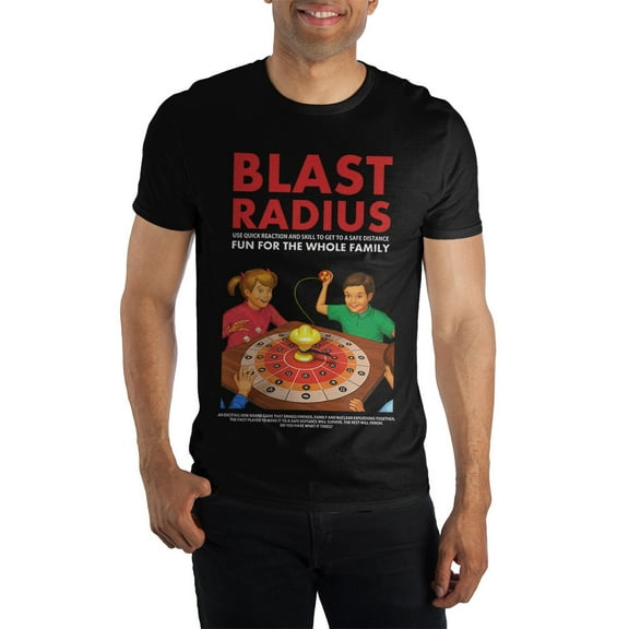 Blast Radius Board Game Men's Black Tee T-Shirt Shirt-Small