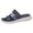 Blue, variant on Slides for Women Adjustable Strappy Sandals Comfortable Thick Soft Sole Slip on Beach Shoes Open Toe Summer Casual Slippers Gray Size 8