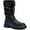 Black/Montana Sky Cow Kansas/Crinkle, variant on Womens Laeton Mid-Calf Puffy Winter Boots