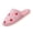 Hot Pink, variant on Women‘s Plush Heart Print Slippers, Closed Toe Open Back Mule House Shoes, Soft Cushioned Indoor Footwear for Home Comfort (1 Pair)