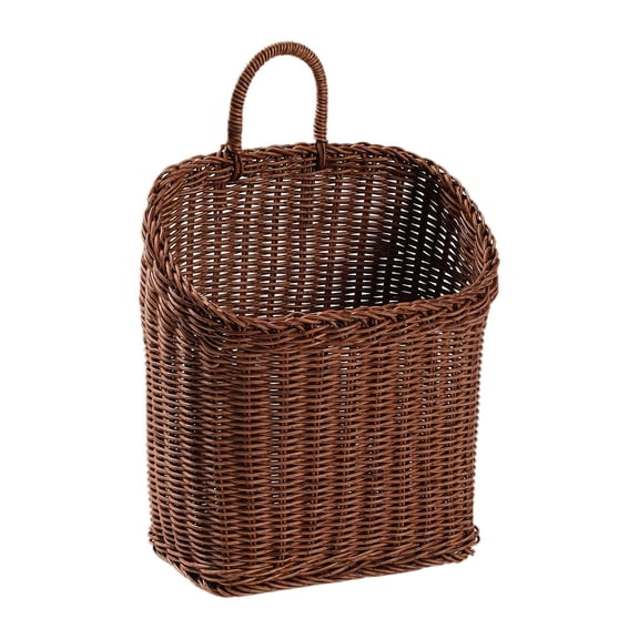 Fiocias Wall Hanging Basket Fruit Vegetable Holder Multipurpose Decoration Flower Basket for Door Home Entryway Farmhouse Kitchen Style A