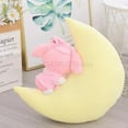 thumbnail image 6 of Sanrio Moon Sleeping Pillow Hello Kitty Mymelody Cinnamoroll Kuromi Little Demon Plush Stuffed Toy Bed Doll Girl's Birthday Gift, 6 of 18