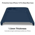 thumbnail image 3 of XIBUZZ Shockproof Blue Wallet Cell Phone Case with Credit Card Slot Holder for iPhone 13 Pro, 2 Count, 1 Pack, 3 of 7