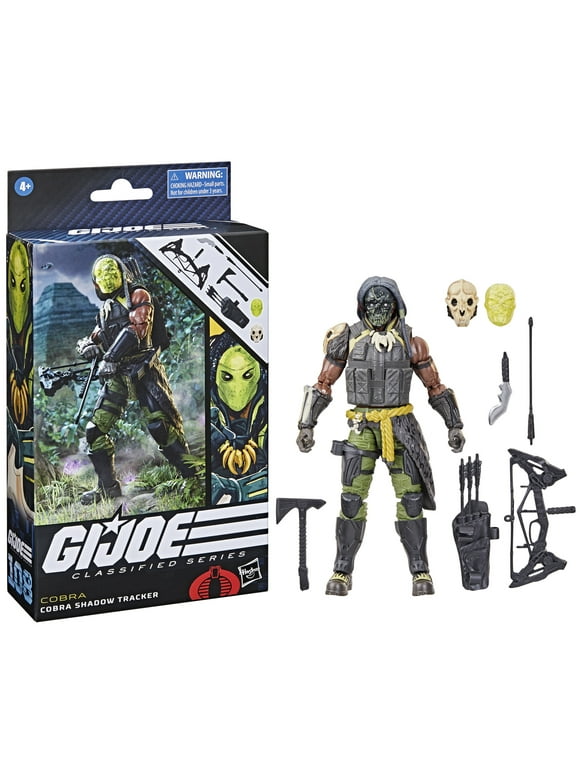 G.I. Joe: Classified Series Cobra Shadow Tracker, Collectible Kids Toy Action Figure for Boys and Girls Ages 4 5 6 7 8 and Up (4"), Only At Walmart