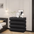 thumbnail image 2 of Dresser for Bedroom, 8 Chest of Drawers with Wide Storage, No Handle, Black, 2 of 5