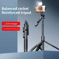 thumbnail image 3 of SUSUchens 1 Juego de Palo Selfie Inalámbrico Plegable Panorámico Rotación de 360 Grados Control Remoto Luz de Relleno Equilibrio Disparo Estable Varilla de Extensión de 1530 mm Palo Selfie, 3 of 8