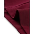 thumbnail image 5 of GRACE & GRANDEUR Women's Plus Size Fall Workwear Notched Lapel Button Down Office Blazer 1X Burgundy, 5 of 5