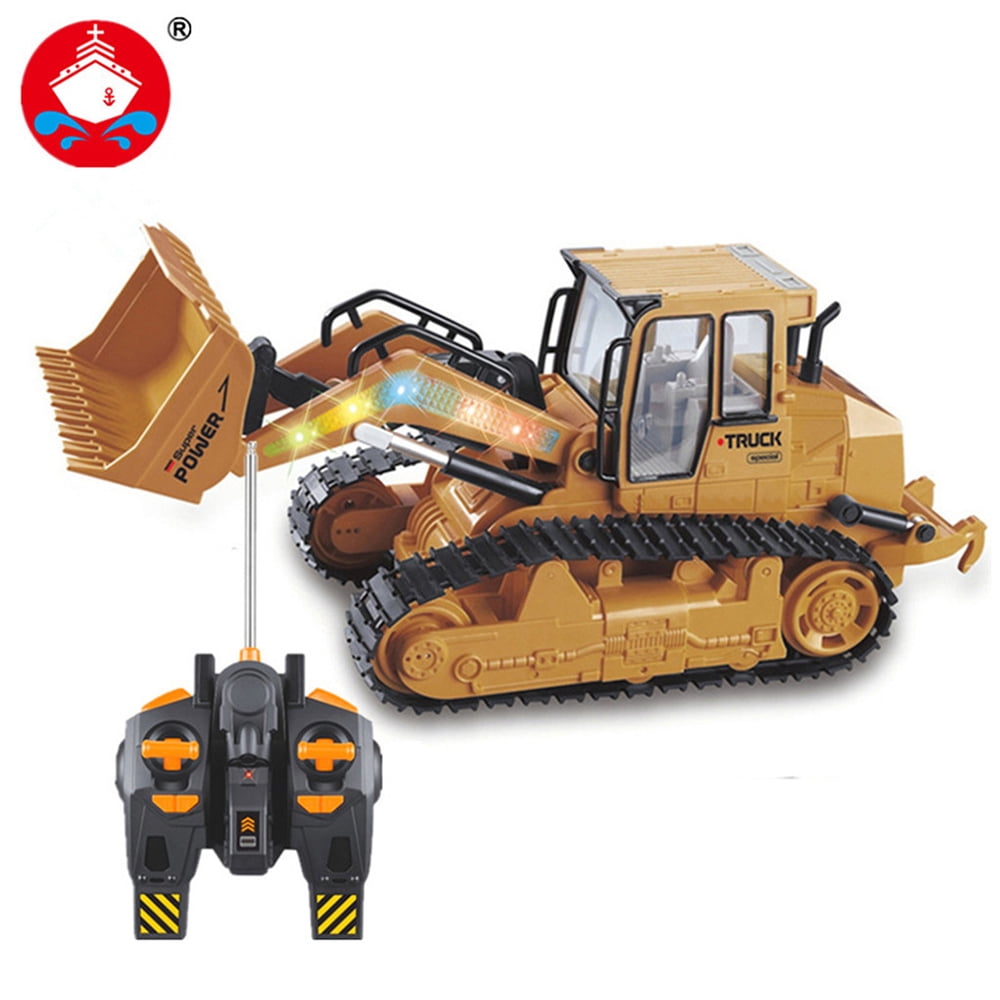 Transer Toy Grade 1:18 Scale RC Excavator Shovel Remote Control Construction Bulldozer Truck Toy