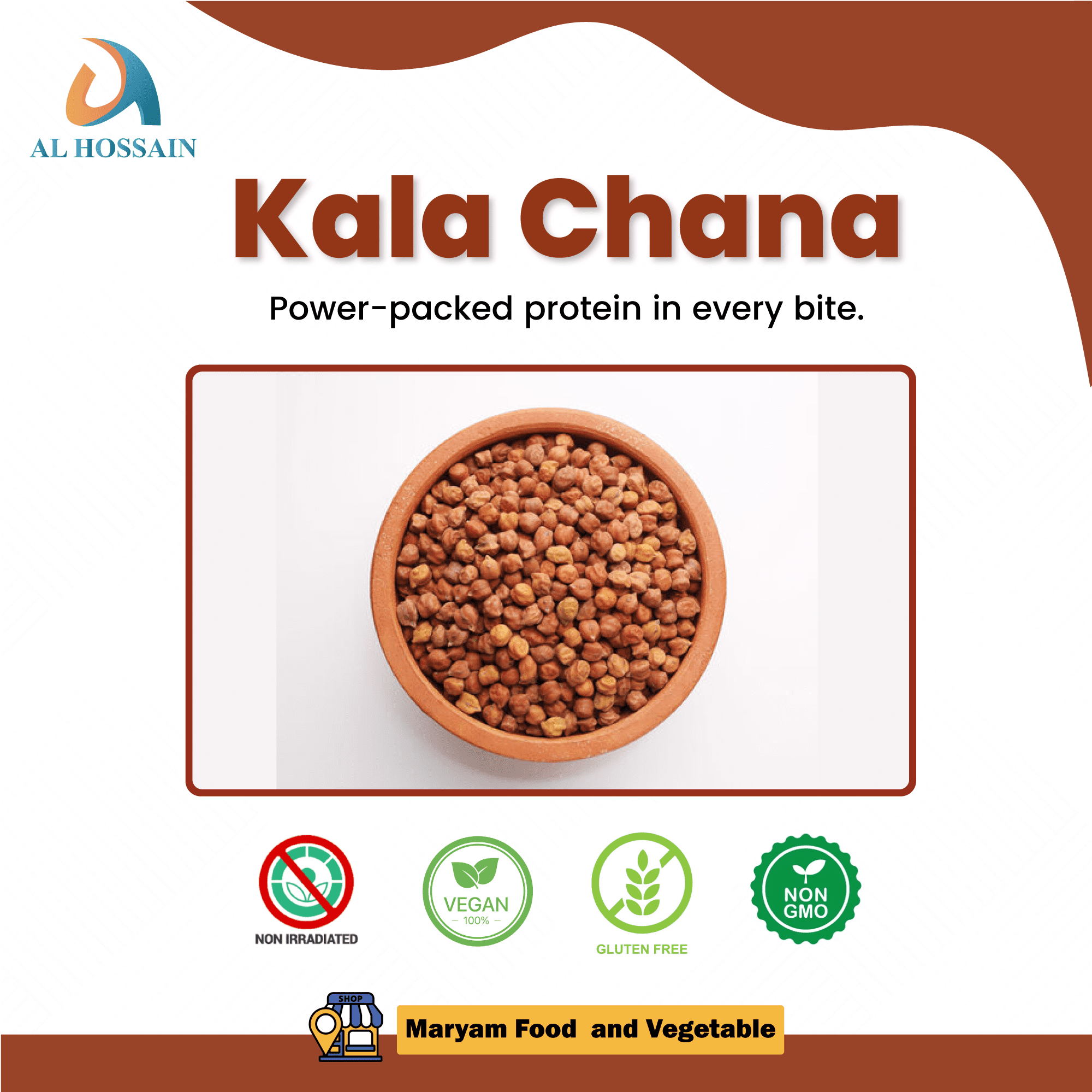 Khazana Organic Chickpeas, 7lb, Kosher, Non-GMO, Gluten Free