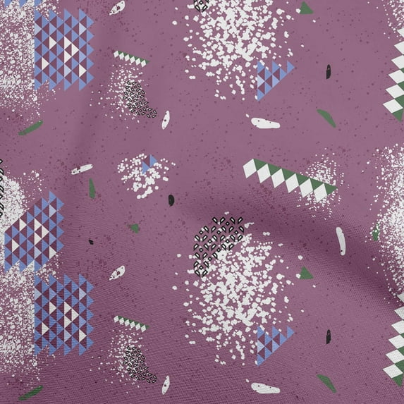 oneOone Rayon Wine Fabric Geometric Craft Projects Decor Fabric Printed By The Yard 56 Inch Wide