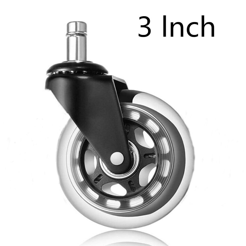 Office Chair Caster Wheels, Heavy Duty Chair Wheels for Hardwood