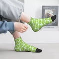 thumbnail image 6 of Uemuo Green Lemon Slices Printed Crew Socks, Moisture-Wicking Socks, Athletic Socks for Men Breathable Cushion Socks Casual Sport Socks for Running Traveling, 6 of 6