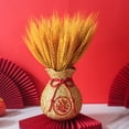thumbnail image 6 of Kripyery Resin Lucky Bag Vase Dried Wheat Flower Arrangement Long-Lasting Maintenance-Free Decoration Artificial Wheat Stems, 6 of 7