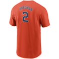 thumbnail image 3 of Men's Nike Alex Bregman Orange Houston Astros Name & Number T-Shirt, 3 of 3
