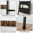 thumbnail image 6 of HOOBRO 5 Tier Towel Rack Wall-Leaning Blanket Ladder Farmhouse  Metal Frame Bedroom Bathroom Rustic Brown BF32CJ01, 6 of 14