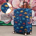 thumbnail image 4 of DarkBlue Cartoon Dinosaurs Bones Pattern Luggage Cover Fashion Suitcase Cover Baggage Covers Fit 25-28 Inch Luggage (Go Travel), 4 of 5