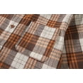 thumbnail image 6 of SSLR Flannel Shirt for Men Long Sleeve Button Down Shirt Plaid Casual Jacket, 6 of 8