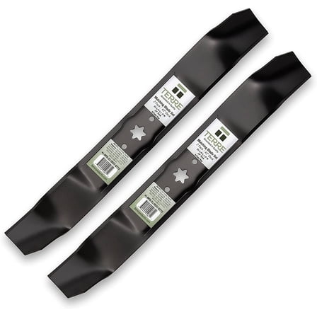 Terre Products, 2 Pk Mulching Lawn Mower Blades, 42 Inch Deck, Compatible with MTD, Cub Cadet, TroyBilt, Replaces 742-04126, 742-0616, 742-0616A, 742-04087, 942-04126, 942-0616, 942-0616A, 942-04087