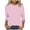 Pink, variant on 3/4 Sleeve Summer Tops for Women Checkered Print Plus Size Shirts Crew Neck Casual Work Tops Buffalo Plaid Graphic Tee Trendy Fashion Clothing