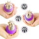 thumbnail image 3 of Conjunto de 21 puntas de escarcha de flores, suministros de decoración de pasteles Feliz Sencillez, 3 of 5