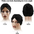 PHOGARY 6 Packs Turbans for Women, Pre Tied Knot Hair Warps Beanie Hat