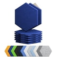 thumbnail image 1 of Paneles acústicos Amantech, espuma insonorizada, paquete de 12 unidades, hexagonales, 1 of 7