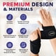 thumbnail image 5 of Muñequera desarrollada por médicos – Muñequera para artritis del túnel carpiano, tendinitis, soporte de mano – Ideal para fitness, levantamiento de pesas – Manual incluido (negro (pequeño, 1 paquete),, 5 of 7