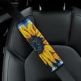thumbnail image 5 of WYYP Sunflower Car Seat Belt Cover Comfortable Car Seat Strap Pads Safety Seatbelt Protector Ideal for Car Interior Accessories 2Pcs, 5 of 6
