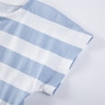 thumbnail image 6 of WIBACKER 2-7T Toddler Girls Cotton Dress Striped Applique Flowers Short Sleeve Summer Sundress, 6 of 9