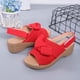 thumbnail image 4 of Nuevas sandalias de plataforma con nudo de lazo Sandalias de moda de boca de pez para mujer Wmkox8yii nm5386, 4 of 5