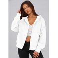 thumbnail image 3 of Sudadera con cremallera PRETTYGARDEN Y2K Blanca Talle M, 3 of 6